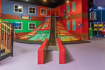 Volcano climb and slide